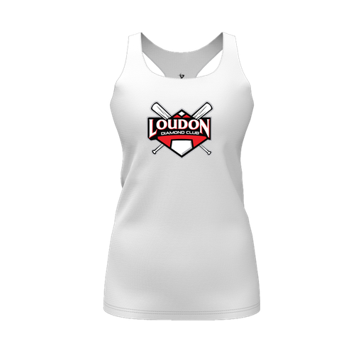 [FT0TRBWH-FYS-LOGO1] Decker Racerback Tank Top (Female Youth S, White, Logo 1)
