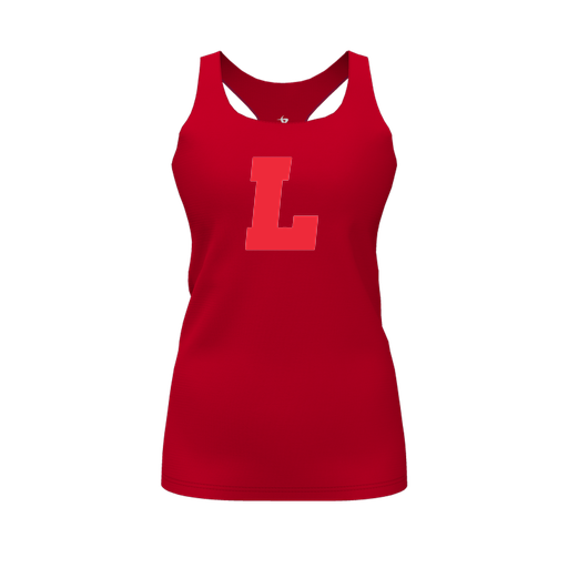 [FT0TRBRD-FYS-LOGO2] Decker Racerback Tank Top (Female Youth S, Red, Logo 2)