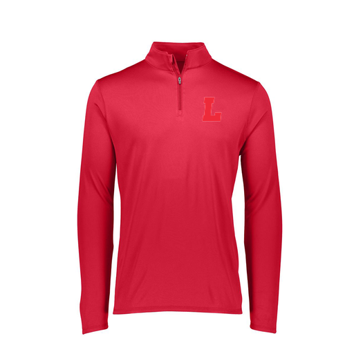 [FTLQFLRD-FAXS-LOGO2] Decker Women's Flex-Lite 1/4 Zip Shirt (Female Adult XS, Red, Logo 2)