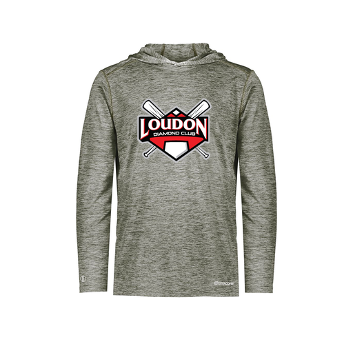 [FOLHCGGY-AS-LOGO1] Decker Men's Charge Hoodie (Adult S, Gray, Logo 1)