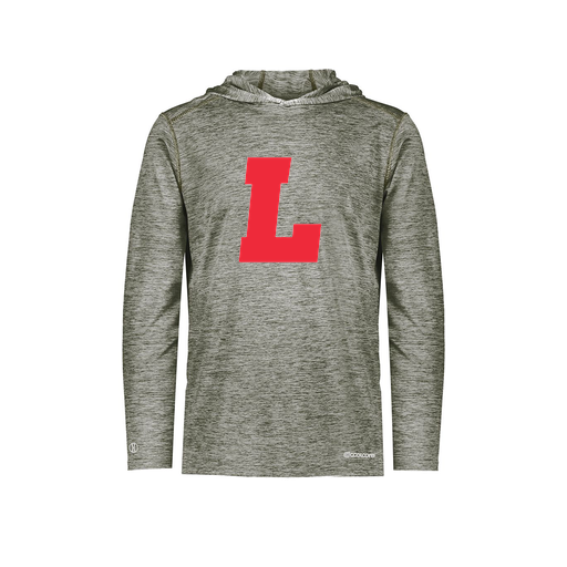 [FOLHCGGY-AS-LOGO2] Decker Men's Charge Hoodie (Adult S, Gray, Logo 2)